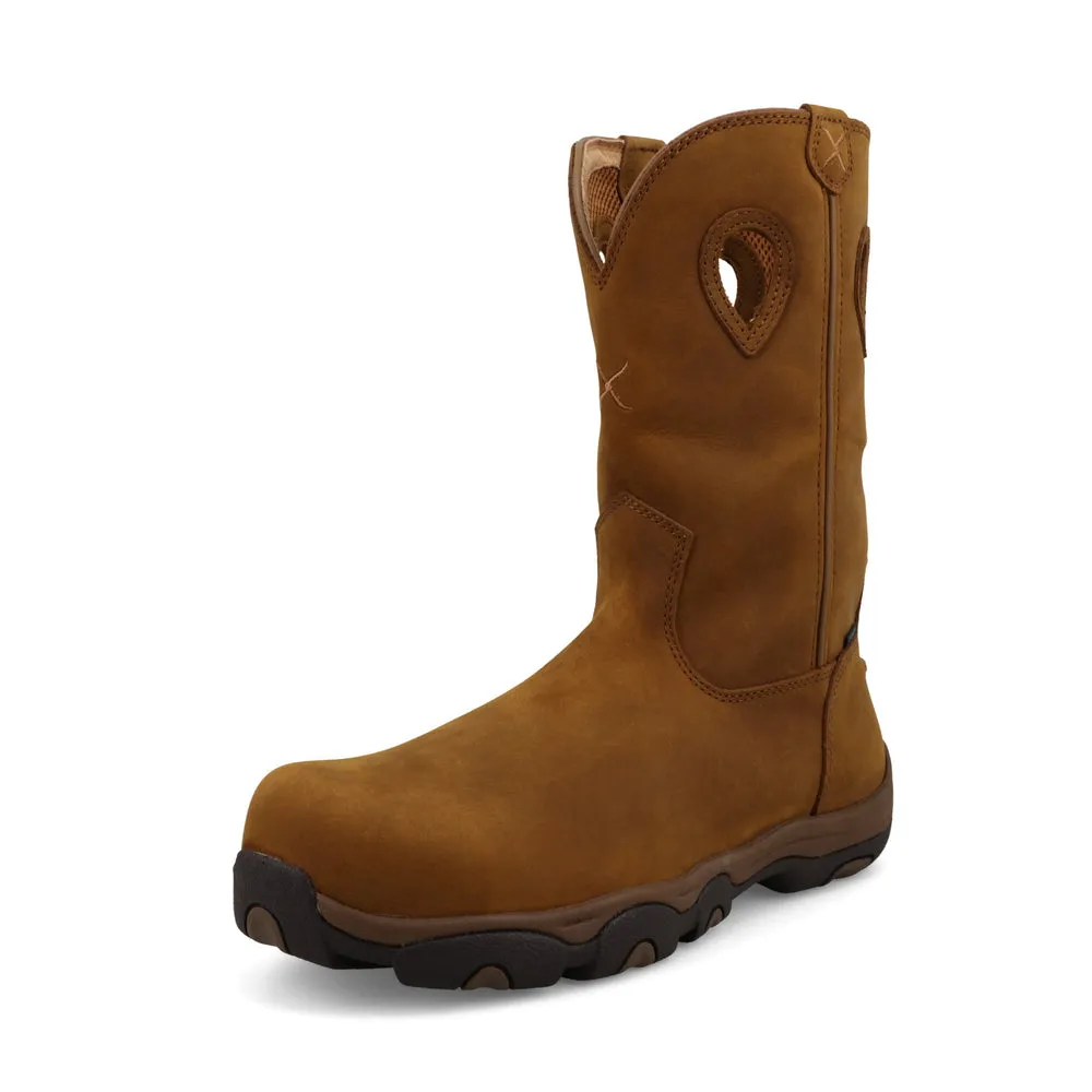 Twisted X 11″ Work Pull On Hiker Boot Distressed Saddle