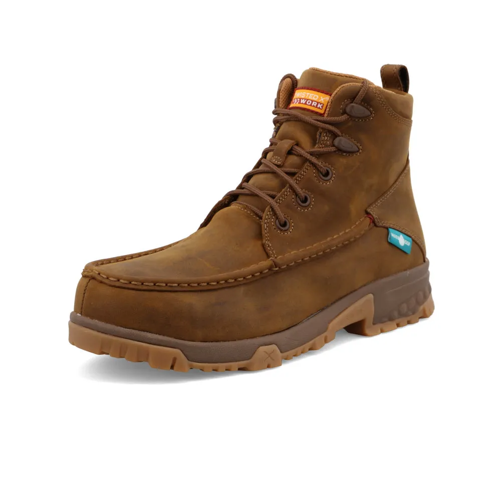 Twisted X 6″ Work Boot Distressed Saddle