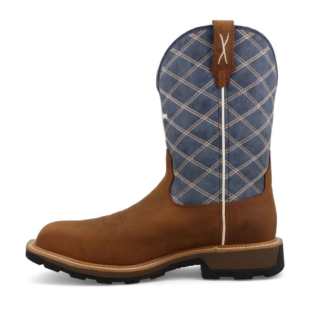 Twisted X 11″ UltraLite X™ Work Boot Oiled Saddle / Denim Blue