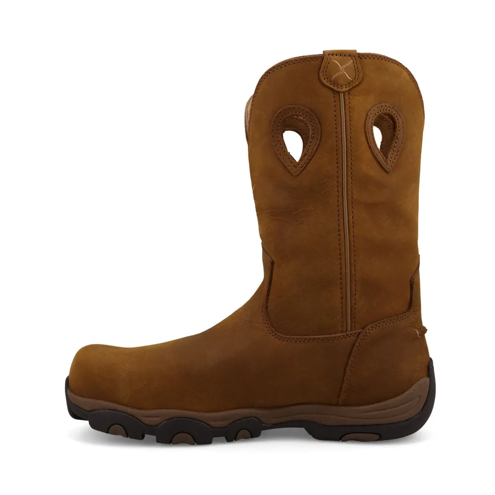 Twisted X 11″ Work Pull On Hiker Boot Distressed Saddle