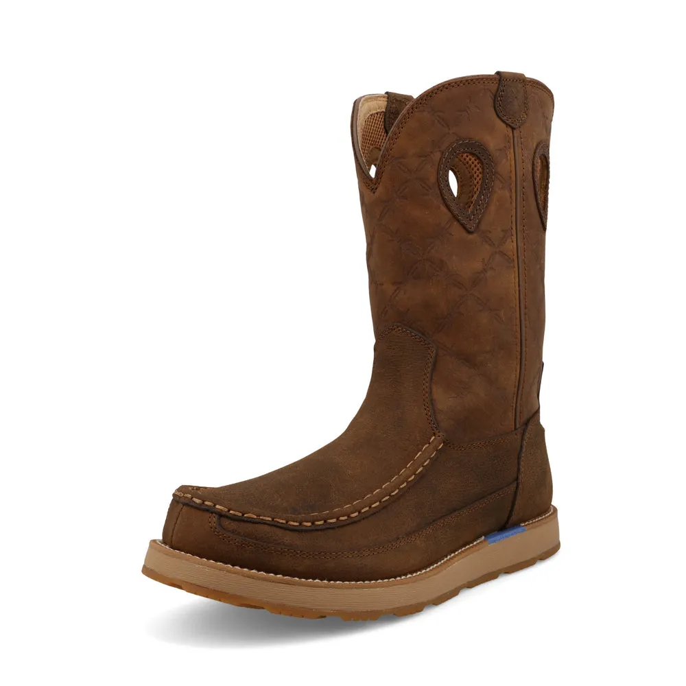 Twisted X 11″ Work Pull On Wedge Sole Boot Brunette / Pecan