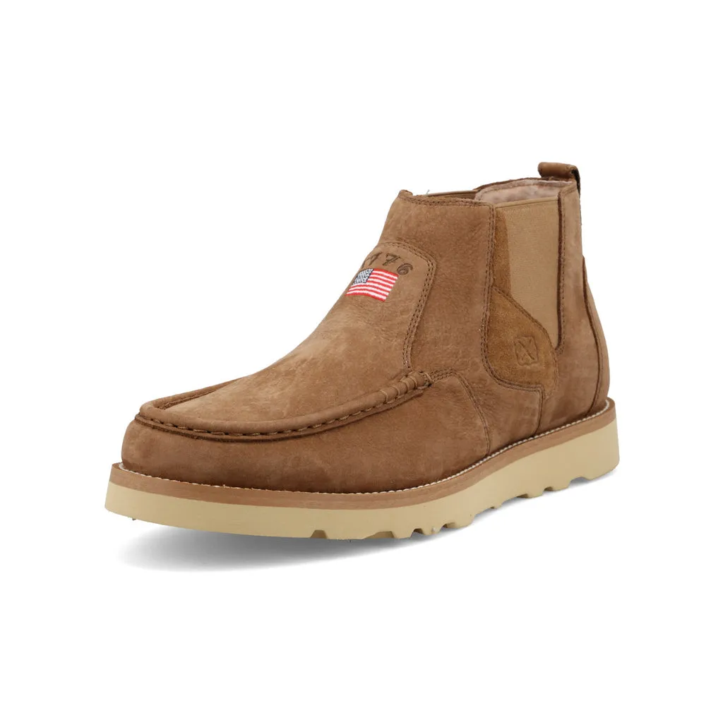 Twisted X 4″ Chelsea Wedge Sole Boot Camel / American Flag