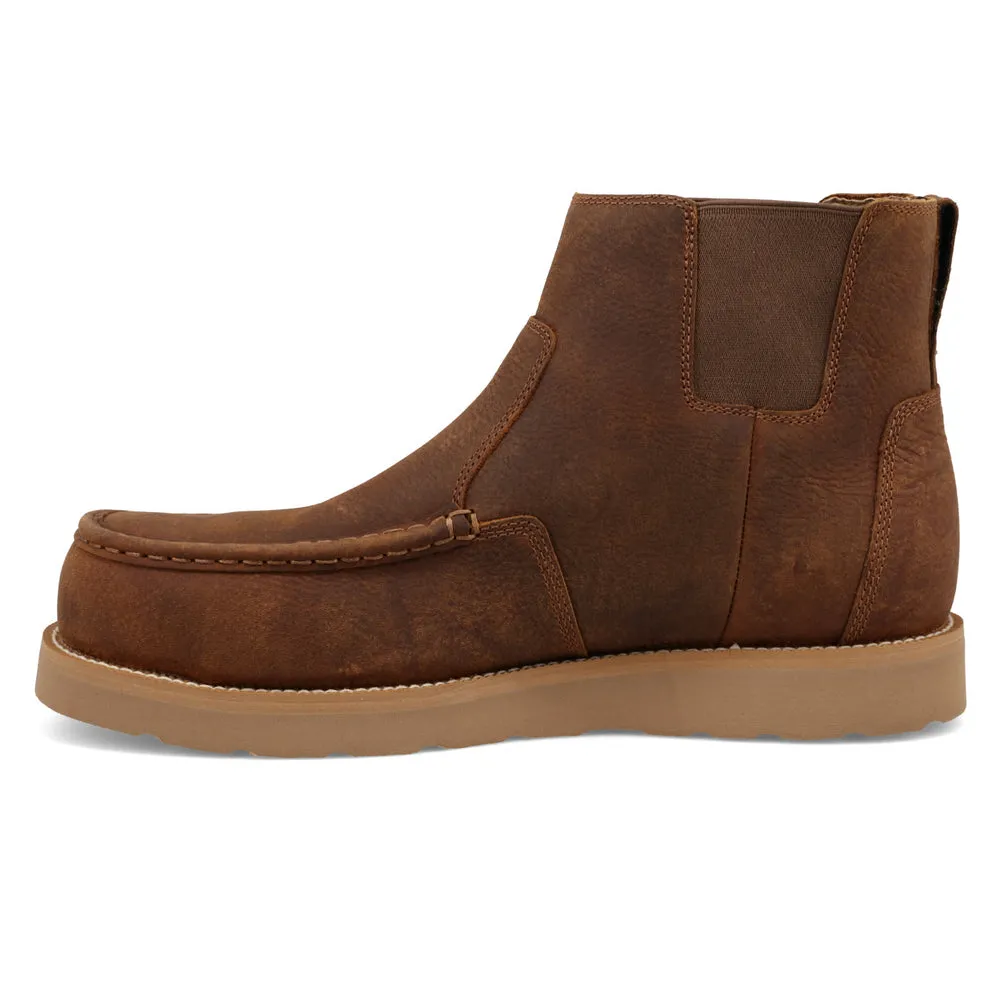 Twisted X 6″ Work Chelsea Wedge Sole Boot Rawhide