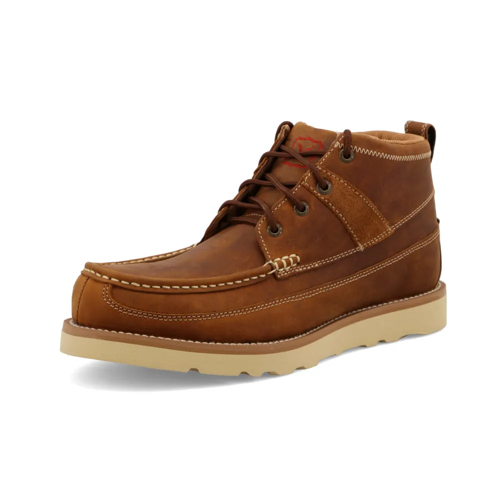 Twisted X 4″ Work Wedge Sole Boot Oiled Saddle