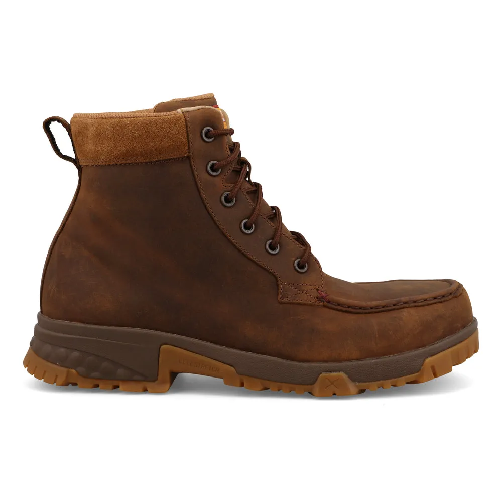 Twisted X 6″ Work Boot Oiled Saddle / Tan Suede