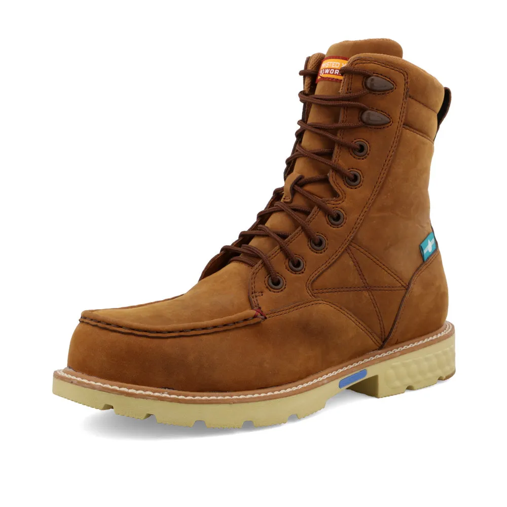 Twisted X 8″ Work Boot Distressed Saddle / Distressed Saddle