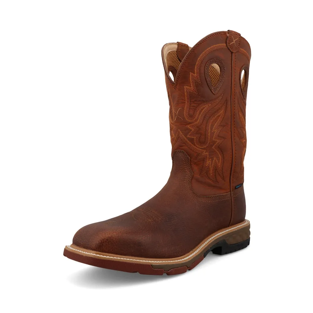 Twisted X 12″ Western Work Boot Ginger / Rust