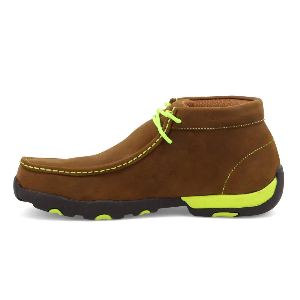 Twisted X Work Chukka Driving Moc Distressed Saddle / Yellow