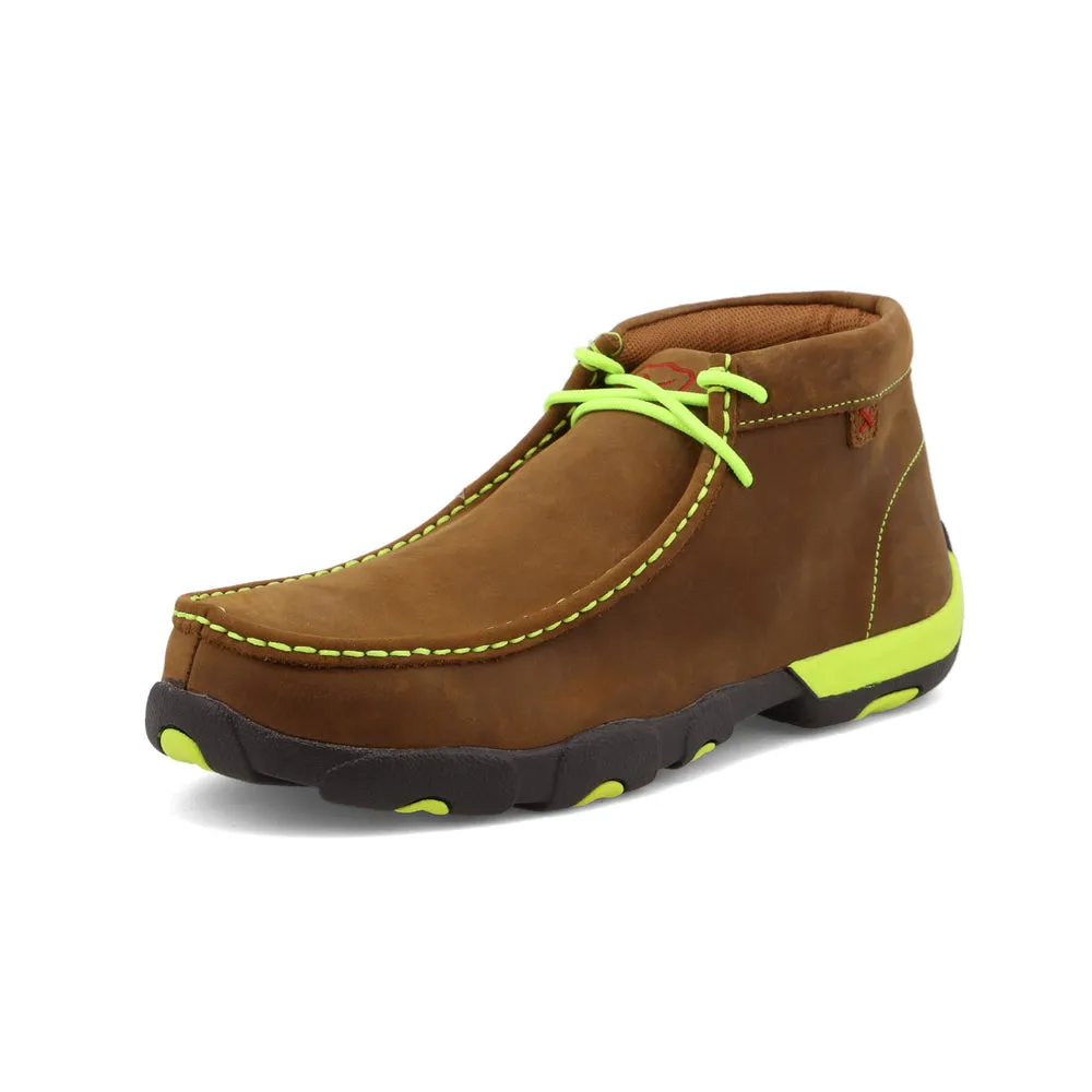 Twisted X Work Chukka Driving Moc Distressed Saddle / Yellow