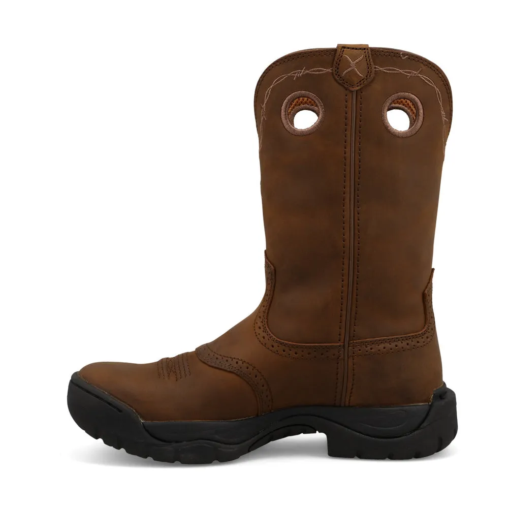 Twisted X 11″ All Around Work Boot Distressed Saddle