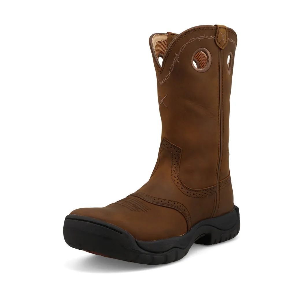 Twisted X 11″ All Around Work Boot Distressed Saddle