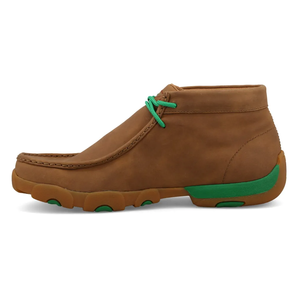 Twisted X Chukka Driving Moc Burnt Sand / Kelly Green