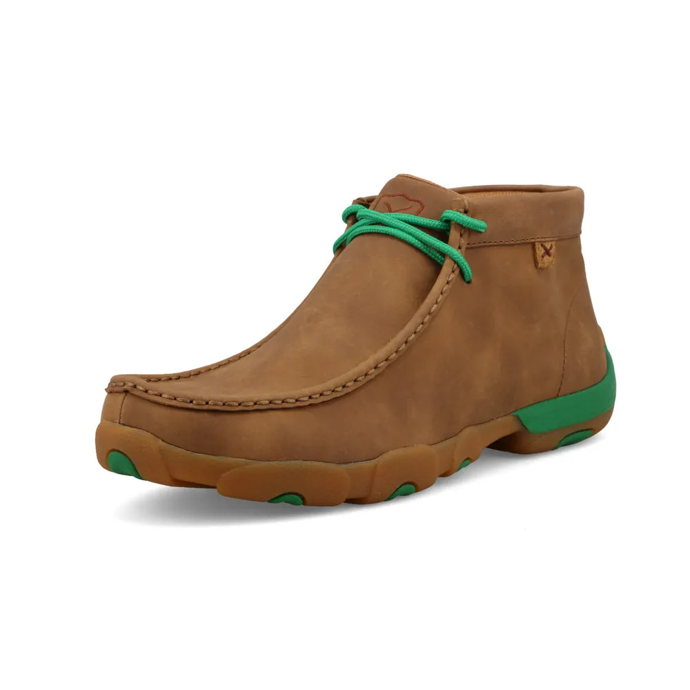 Twisted X Chukka Driving Moc Burnt Sand / Kelly Green
