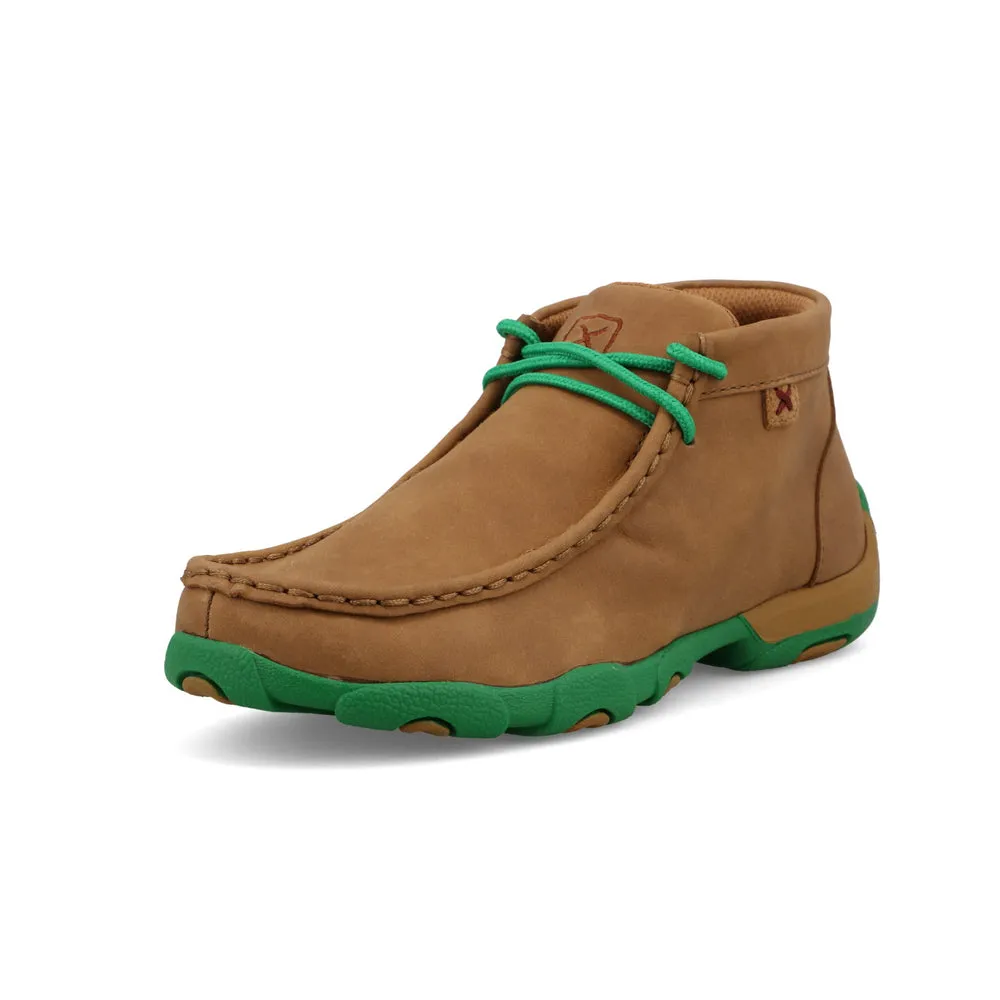 Twisted X Chukka Driving Moc Burnt Sand / Kelly Green