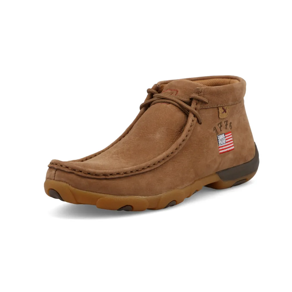 Twisted X Chukka Driving Moc Camel / American Flag