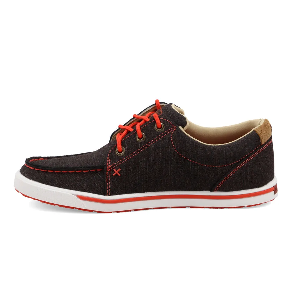 Twisted X Kicks Black / Grenadine