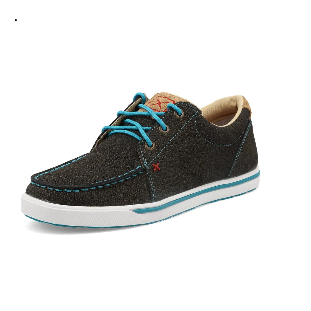 Twisted X Kicks Charcoal / Turquoise