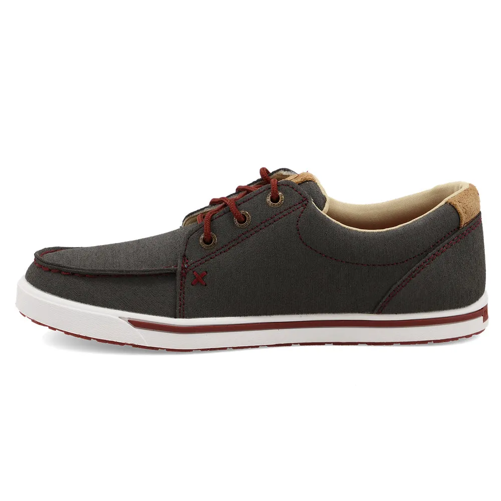 Twisted X Kicks Dark Grey / Barn Red