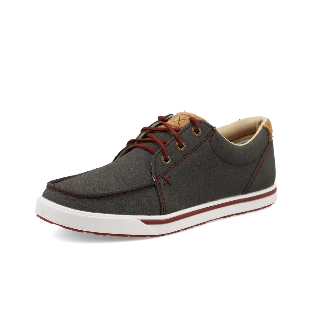 Twisted X Kicks Dark Grey / Barn Red