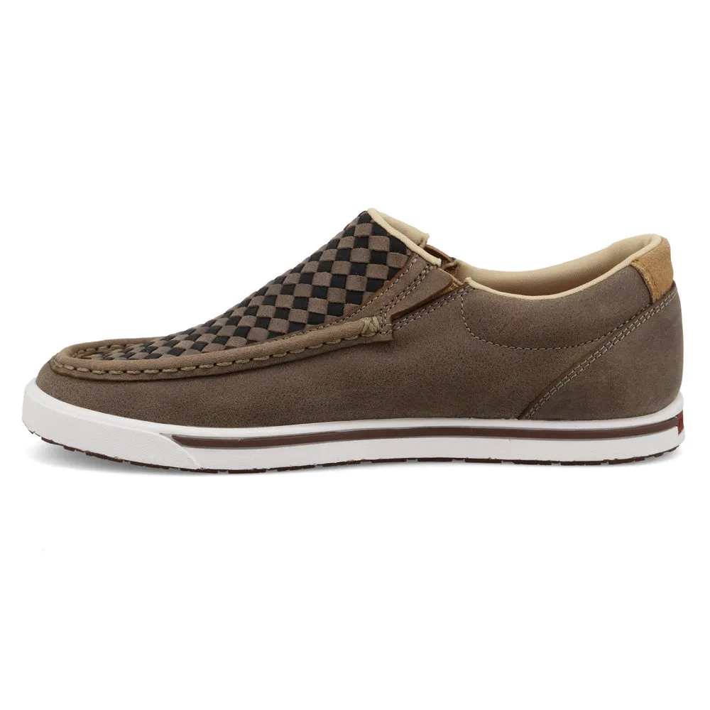 Twisted X Slip-On Kicks Taupe Grey / Black