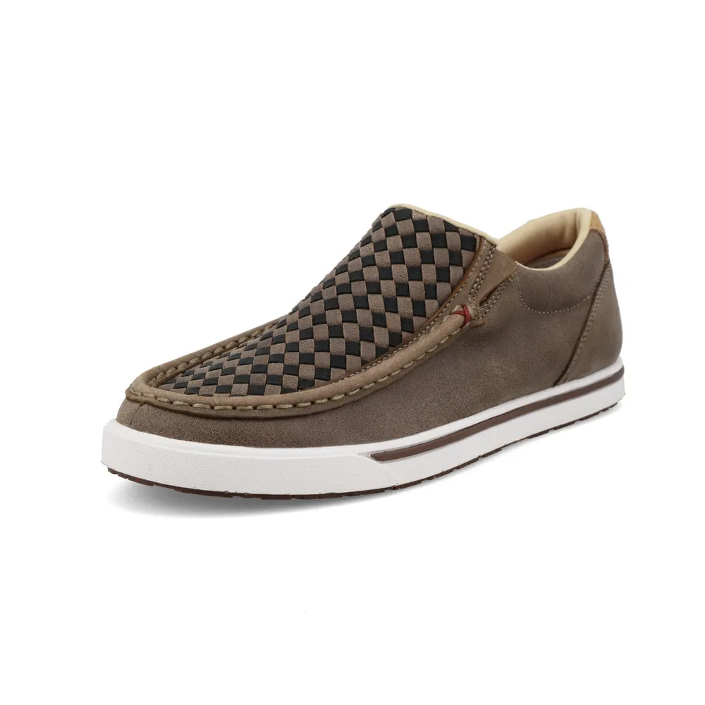 Twisted X Slip-On Kicks Taupe Grey / Black