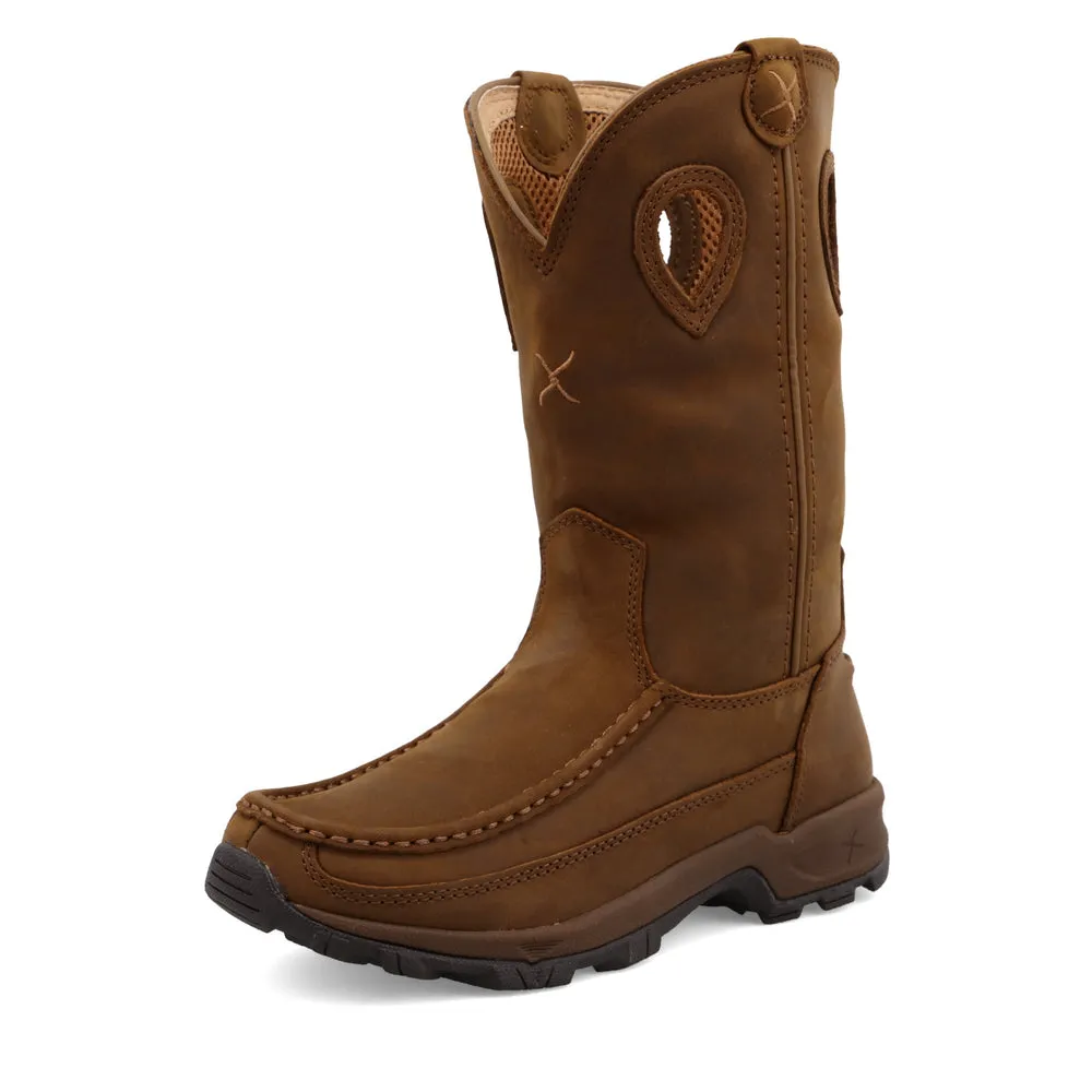 Twisted X 10″ Pull On Hiker Boot Distressed Saddle