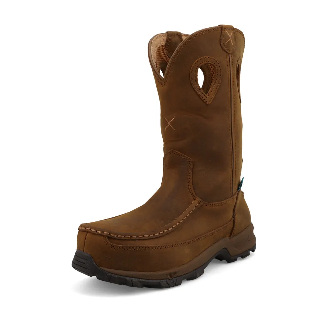 Twisted X 10″ Work Pull On Hiker Boot Distressed Saddle