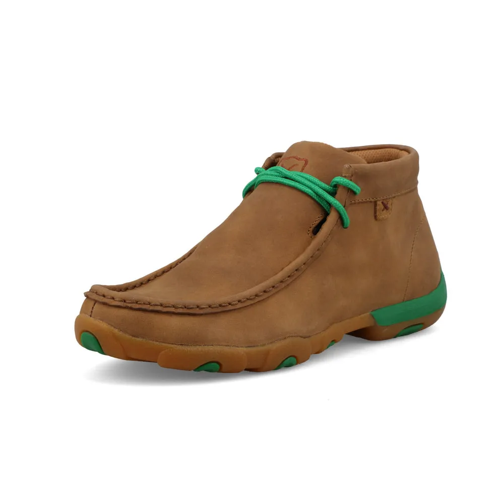Twisted X Chukka Driving Moc Burnt Sand / Kelly Green
