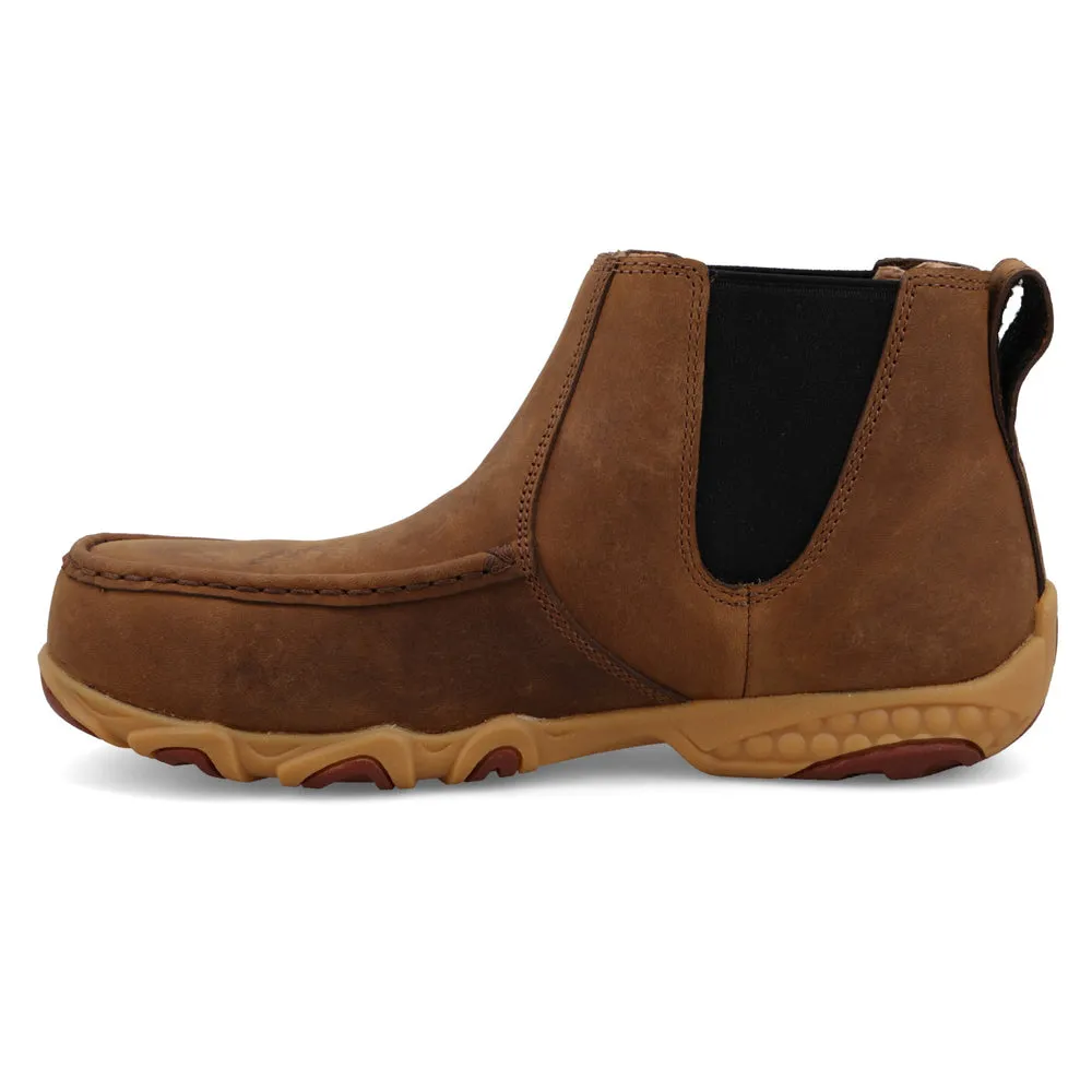 Twisted X 4″ Work Chelsea Driving Moc Peanut