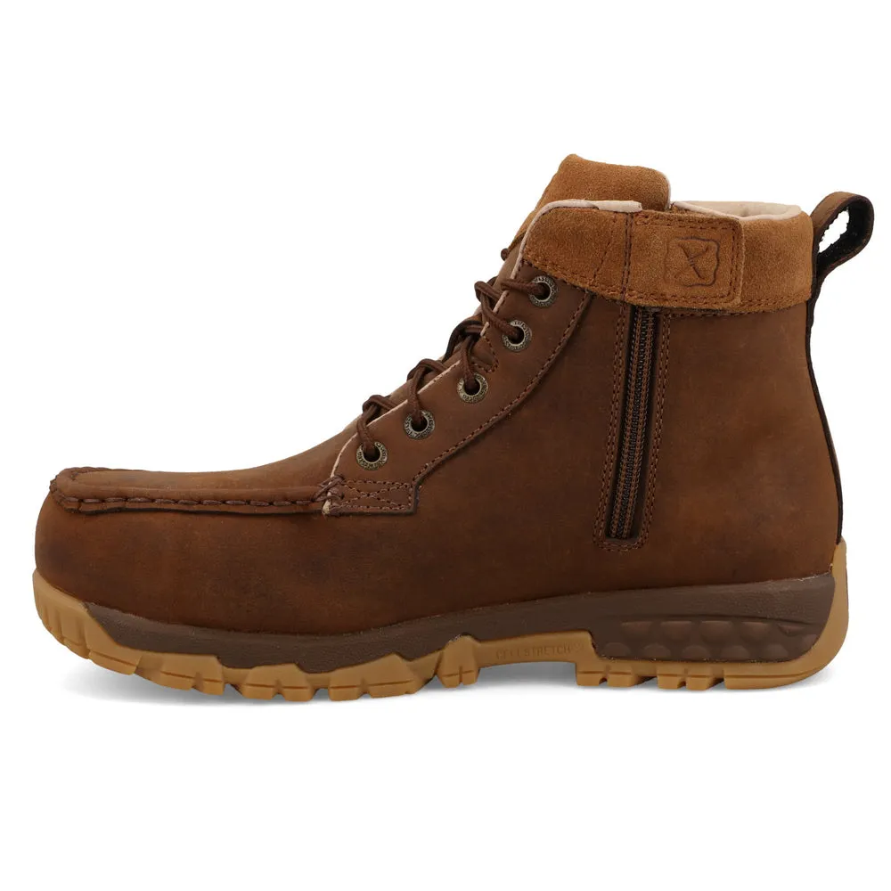 Twisted X 6″ Work Boot Oiled Saddle / Tan Suede