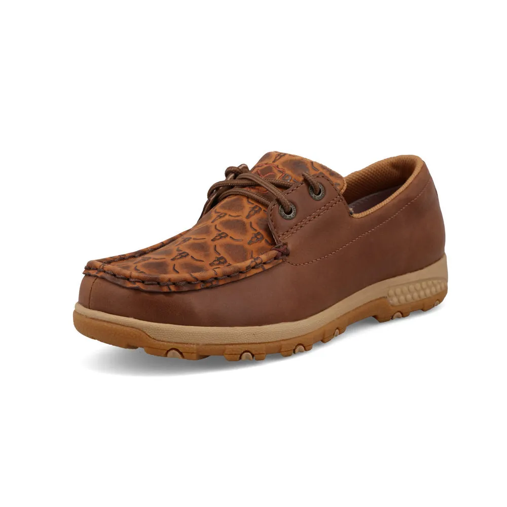 Twisted X Boat Shoe Driving Moc Brown Multi / Rustic Brown
