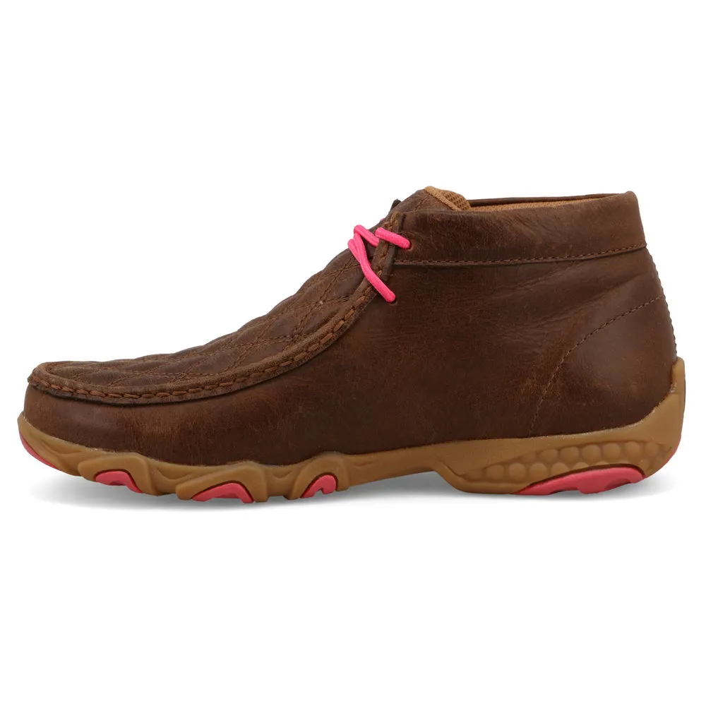 Twisted X Chukka Driving Moc Dark Tan / Pink