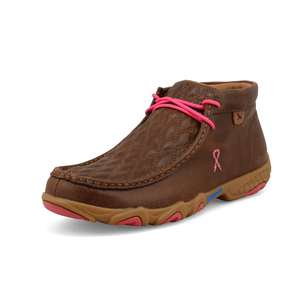 Twisted X Chukka Driving Moc Dark Tan / Pink