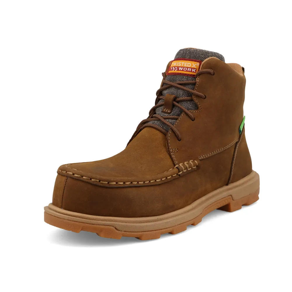 Twisted X 6″ UltraLite X™ Work Boot Distressed Saddle / Eco Dust
