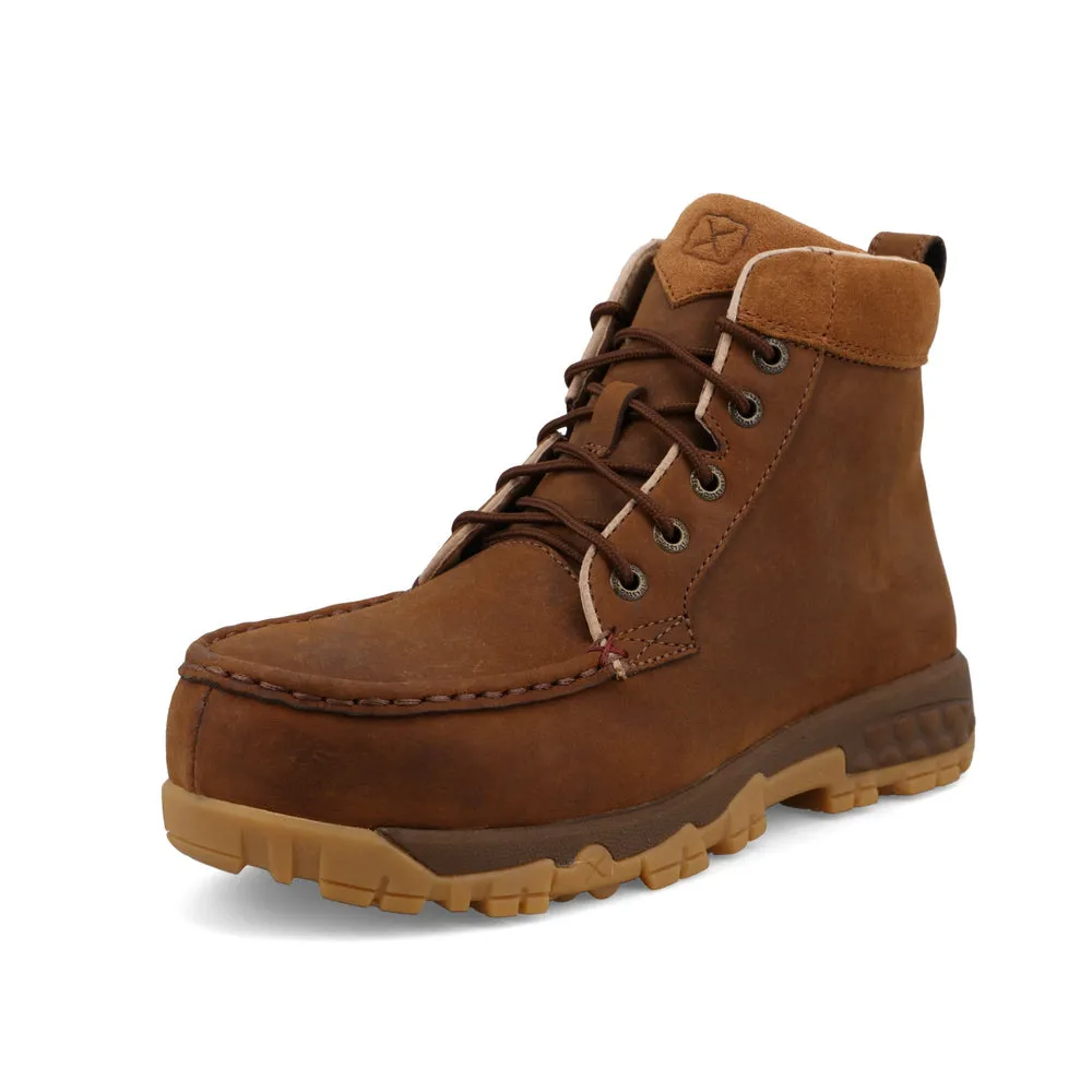 Twisted X 6″ Work Boot Oiled Saddle / Tan Suede