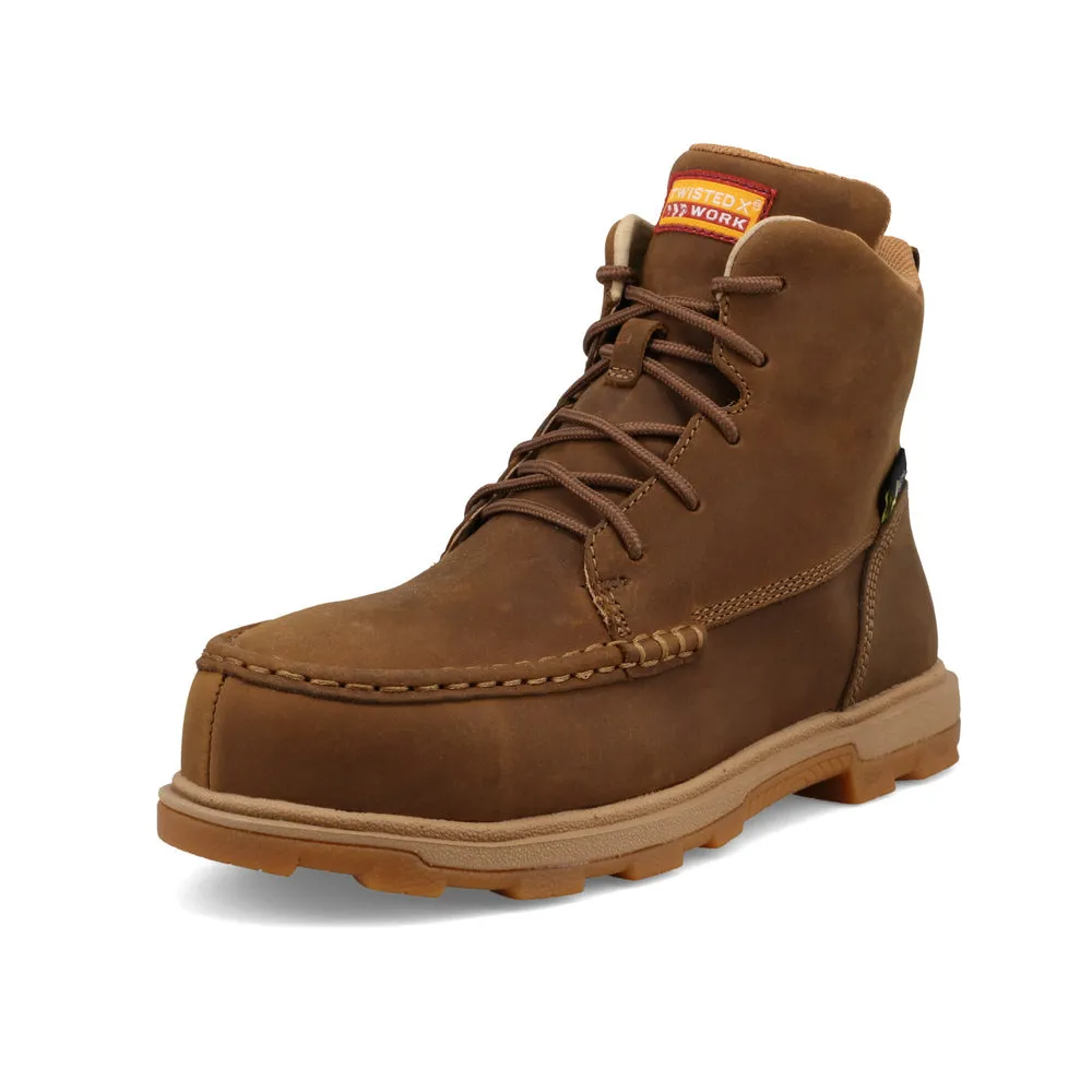 Twisted X 6″ UltraLite X™ Work Boot Distressed Saddle