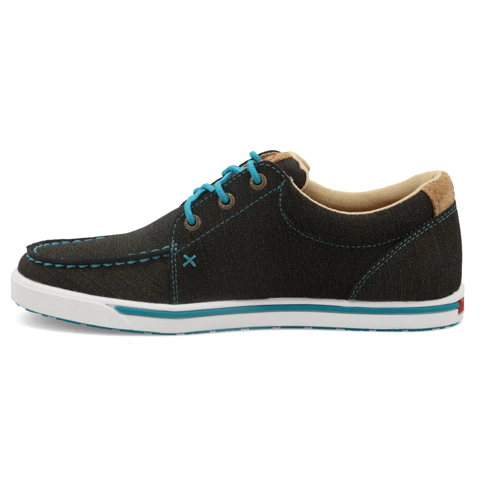 Twisted X Kicks Charcoal / Turquoise