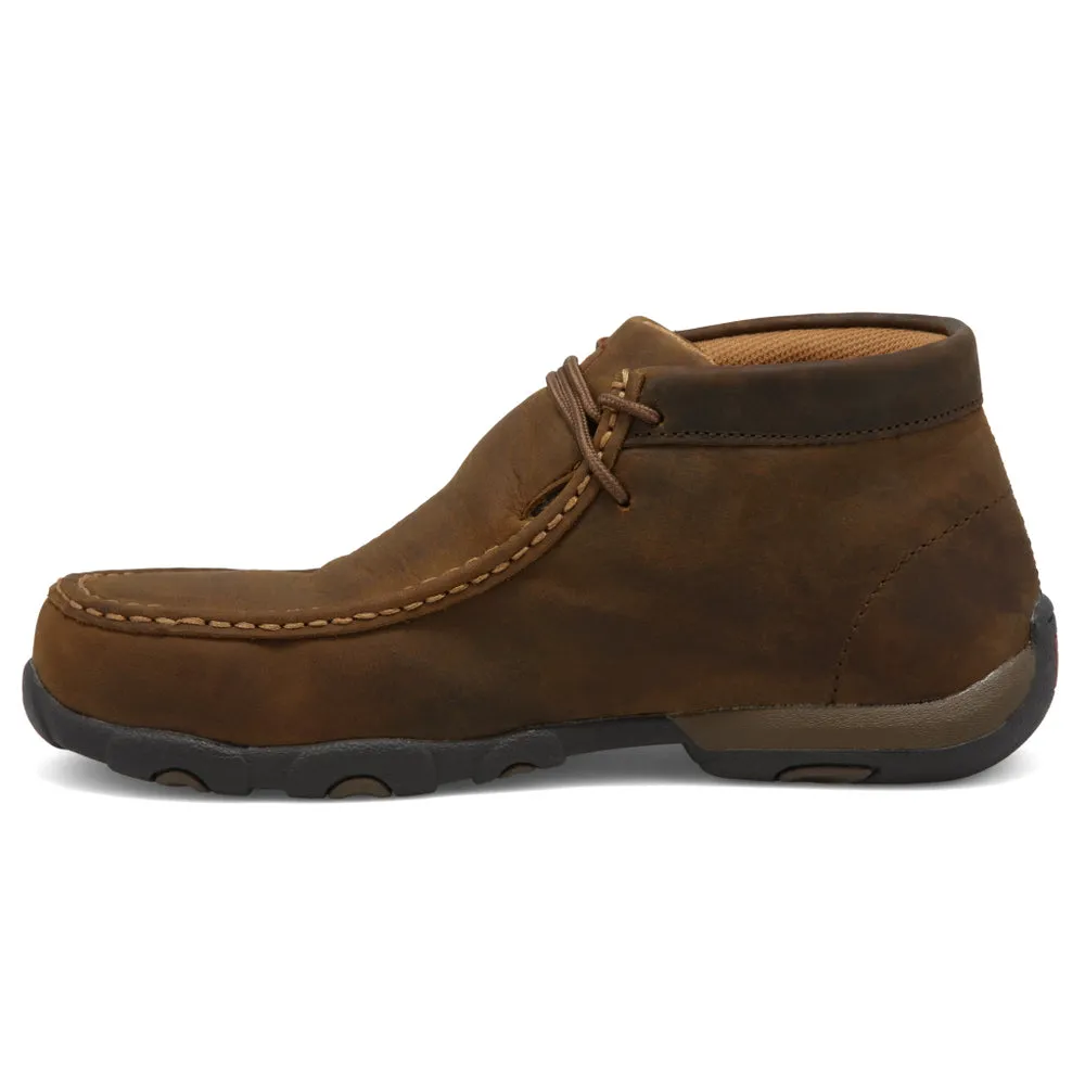 Twisted X Work Chukka Driving Moc Distressed Saddle